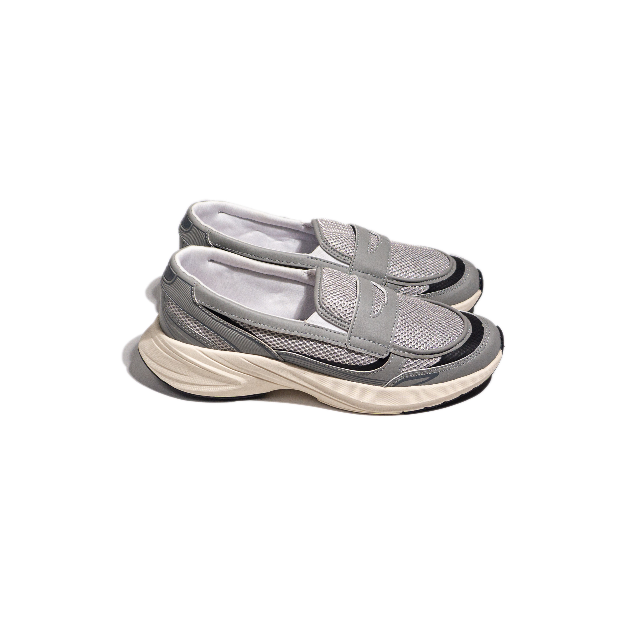 Nomad Loafers Grey White - Image 3
