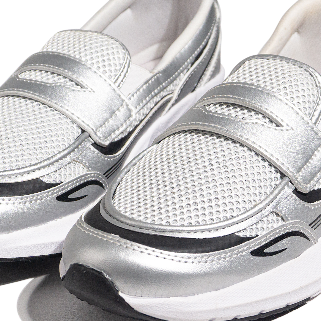 Nomad Loafers White Silver - Image 4
