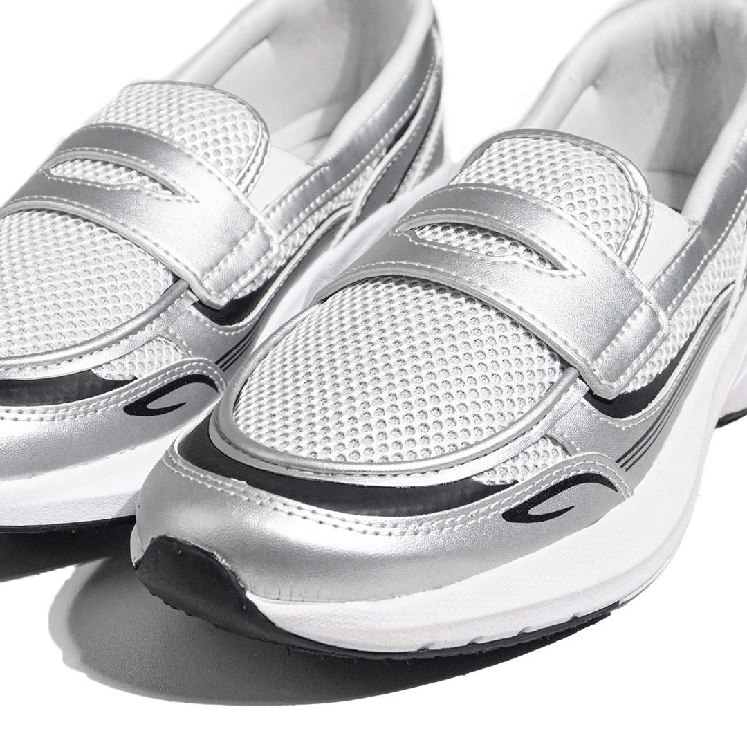 Nomad Loafers White Silver - Image 6