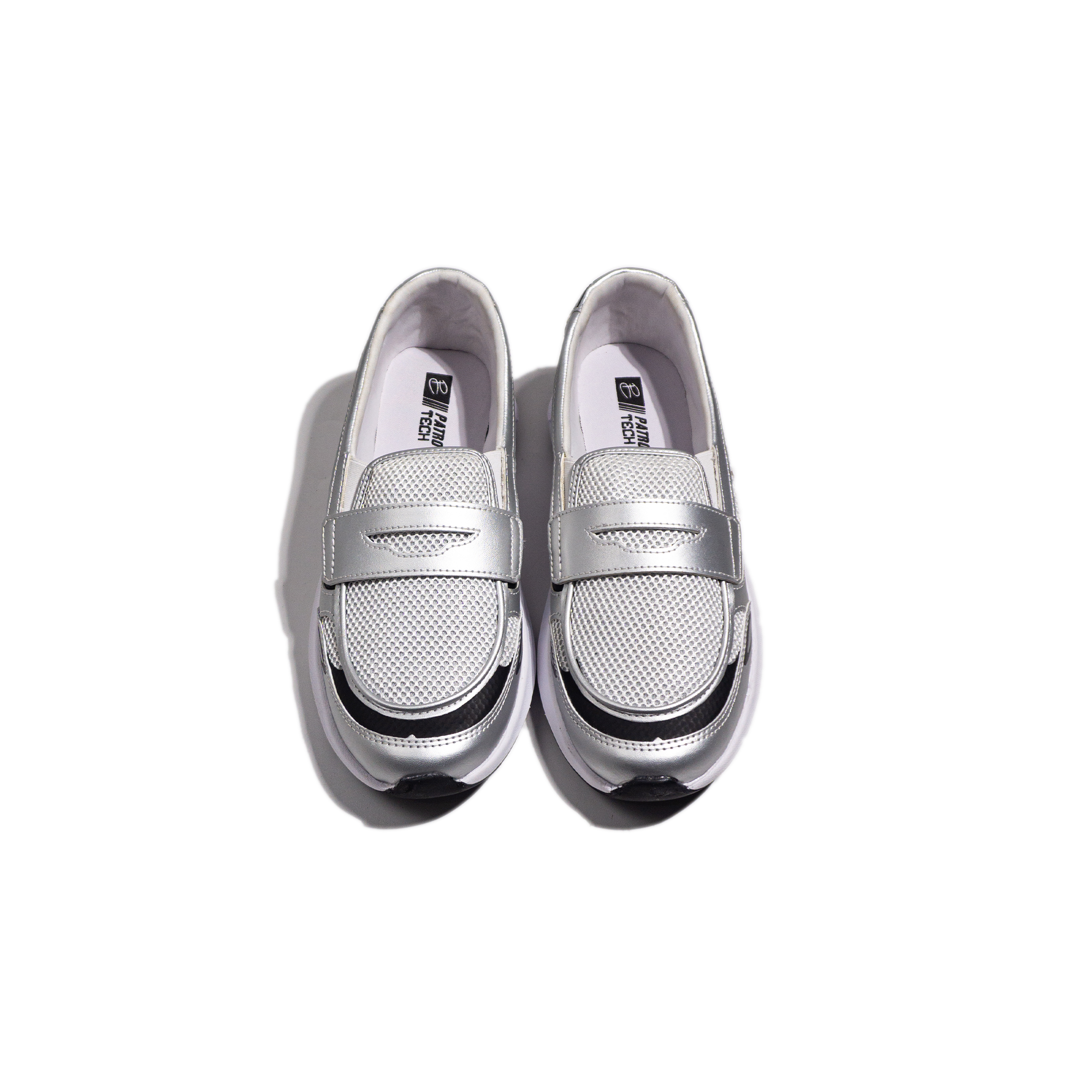 Nomad Loafers White Silver - Image 6