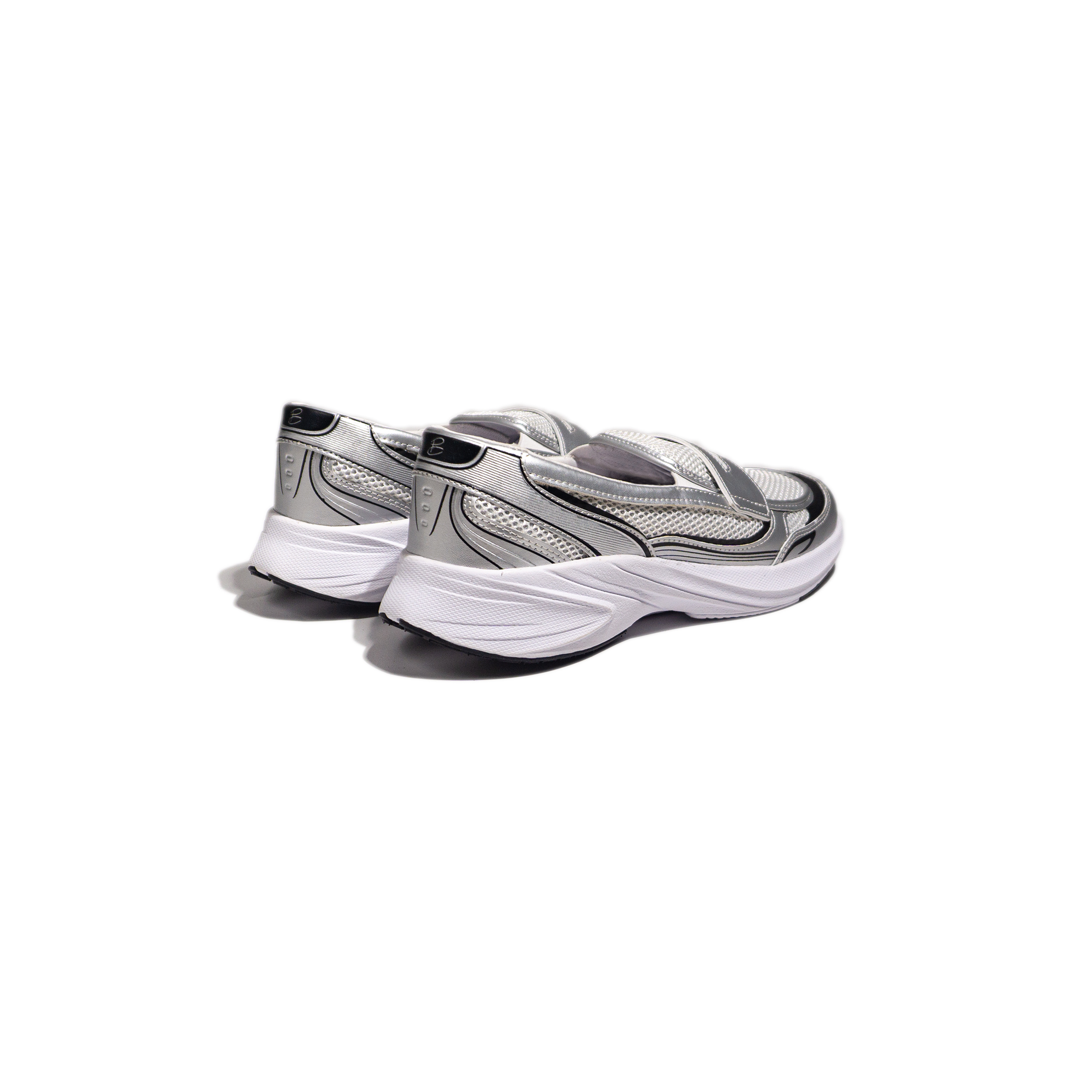 Nomad Loafers White Silver - Image 5