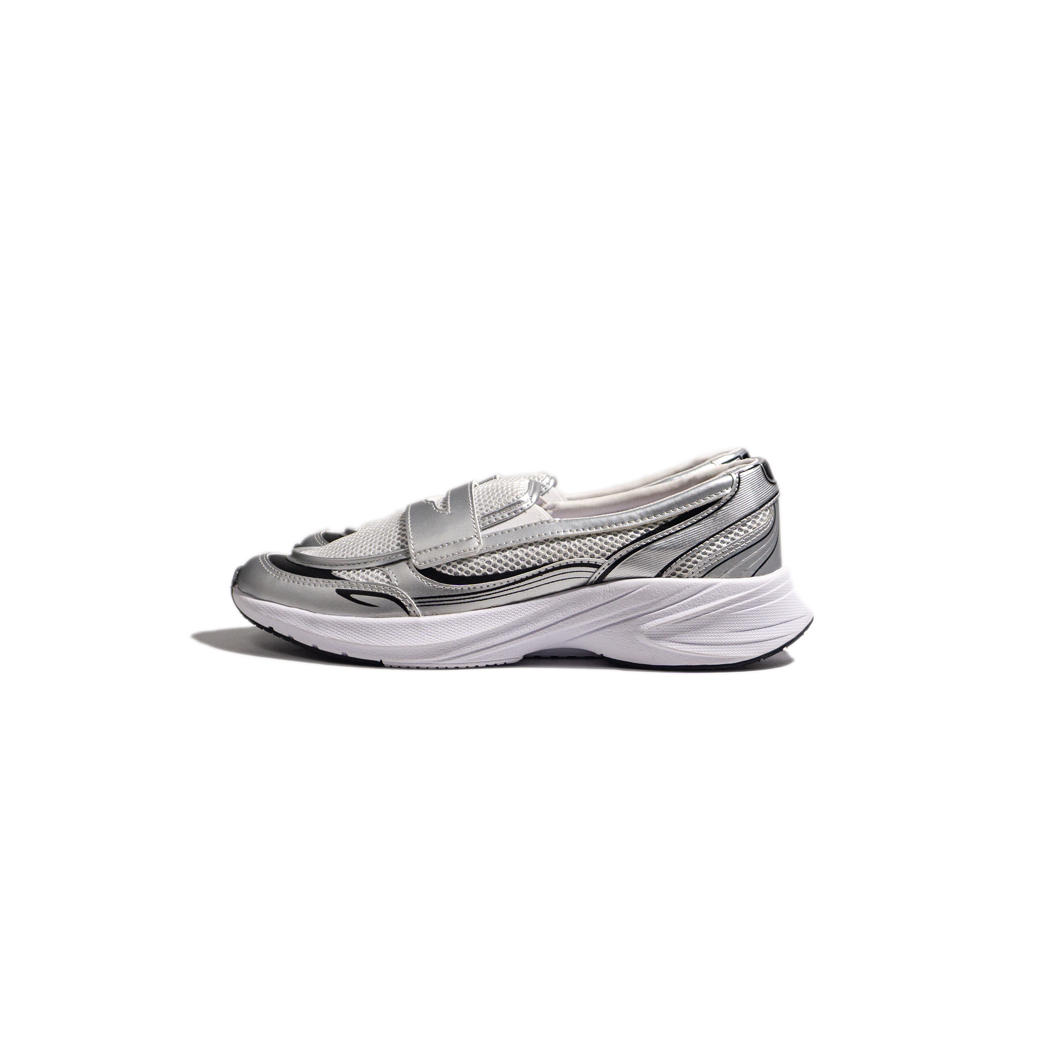 Nomad Loafers White Silver - Image 2