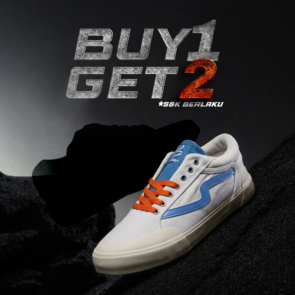 BUY 1 GET 2 - Cloud White Blue