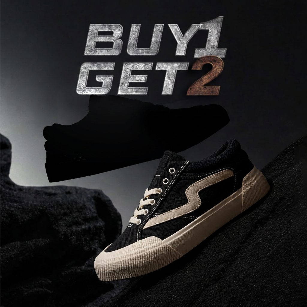 BUY 1 GET 2 - Cloud Black White